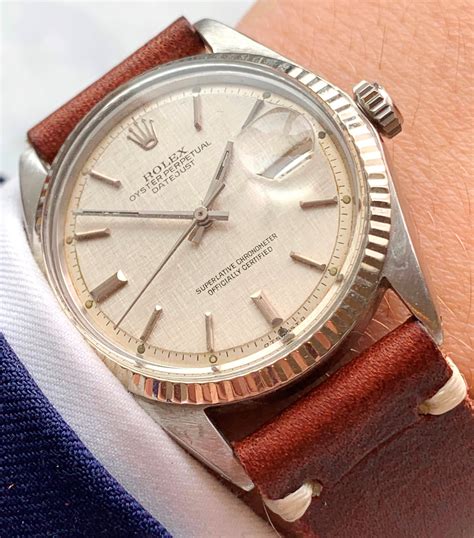 rolex 1601 linen dial|vintage rolex 1601 for sale.